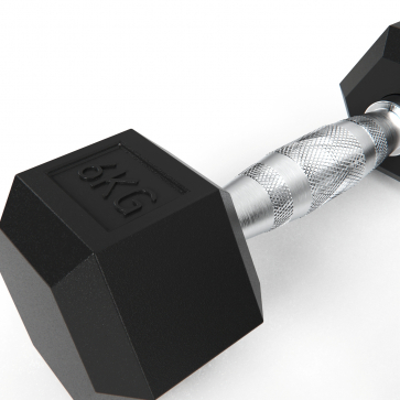 Гантели DFC гексаг. обрезиненная пара DB001-6 кг - 4